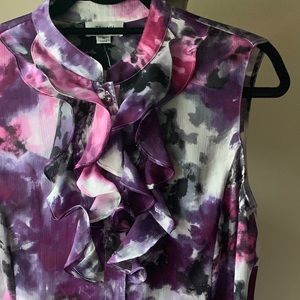 Tahari Arthur Levine Sleeveless Blouse